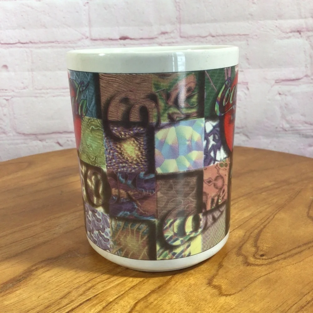 Vintage Coca-Cola Brand Graphics Ceramic Mug - 1997 - Picture 2 of 6